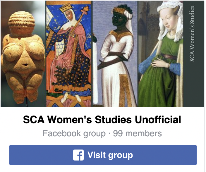 Facebook group link for SCA Women's Studies Unnofficial